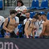 David Popovici, încălzire înainte de finala de 200m liber (FOTO: Raed Krishan / GOLAZO.ro)