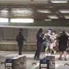 Incidente la metrou înainte de Rapid - Dinamo Foto captură VIDEO Fanatik.ro .jpg