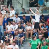 Andrei-Theodor Proca, susținut de întreaga delegație a României în finala de 1500m liber, la Europenele de la Paris (FOTO: Raed Krishan / GOLAZO.ro)