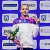 Aniela Tudor, campioană europeană la sărituri. Foto: Facebook / Federaţia Română de Gimnastică