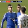 Momentul când Charlie Morgan a fost lovit de Eden Hazard. Foto: captură X/@MenInBlazers