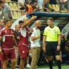 „Secundul” Geraldo Alves a ținut legătura prin telefon cu Daniel Pancu, suspendat (foto: Vlad Nedelea/GOLAZO.ro)