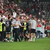 Cristiano Bergodi, eliminat după meciul Dinamo - U Cluj. Foto: Raed Krishan/GOLAZO.ro