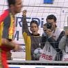 Arda Turan, copil de mingi, bucurându-se la golul lui Gică Hagi