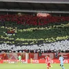 Fanii Crvena Zvezda au recreat șapca lui Mladic într-o scenografie afișată la începutul lui  august în campionatul Serbiei