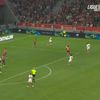 Golul egalizator marcat de Marquinhos în meciul cu Lille. Foto: captură X/@ligue1plus