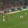Golul egalizator marcat de Marquinhos în meciul cu Lille. Foto: captură X/@ligue1plus