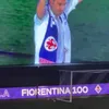 Adrian Mutu, ovaționat la evenimentul special organizat de Fiorentina. Foto: captură X/@FiorentinaUno