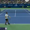 Novak Djokovic, în lacrimi în timpul meciului cu Mariano Navone de la US Open. Foto: captură X / @eurosport_fr