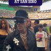 Rapperul Sfera Ebbasta a fost însoțit de 10 femei la Inter - Napoli. Foto: captură video X/@FConPredict