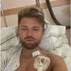 Niclas Bergmark, pe patul de spital (captură SVR Sport)