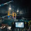 Ilinca Neagu filmând pentru Bloomberg Leaders, pe barcă FOTO Arhiva personala