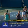 Jelena Ostapenko a răbufnit după meciul de dublu de la US Open (FOTO: captură video X)