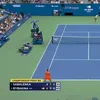 Momentul în care Rybakina a învins-o pe Aryna Sabalenka în finala US Open. Foto: captură X @WTA