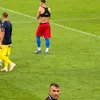 Două scene surprinse la finalul meciului: Baciu și Drăguș în prim plan (foto: Vlad Nedelea/GOLAZO.ro)