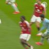Golul lui Haaland din derby-ul Manchester United - Manchester City, scor 0-1. Foto: Captură „X”