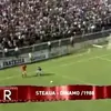 Faza din derby-ul Steaua - Dinamo din 1988, în care dinamoviștilor le-a fost anulat un gol, iar steliștii au primit un penalty. Foto: captură TVR 2 / „Replay”