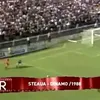 Faza din derby-ul Steaua - Dinamo din 1988, în care dinamoviștilor le-a fost anulat un gol, iar steliștii au primit un penalty. Foto: captură TVR 2 / „Replay”