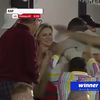 Familia Șucu, în culmea fericirii după golul marcat de Andrei. Foto: captură Prima Sport