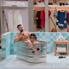 Djokovic, interviu într-o cadă cu gheață /  Foto: capturi video X/Cold as Balls
