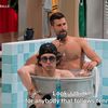 Djokovic, interviu într-o cadă cu gheață /  Foto: capturi video X/Cold as Balls