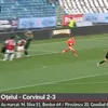 Codruț Sandu a aruncat din propriul careu până în jumătatea adversă în Oțelul - Corvinul 2-3 Capturi Prima Sport (1).jpg