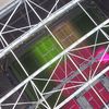 Strawberry Arena, gazon „crescut” cu lumină roz (foto: Iosif Popescu/GOLAZO.ro)