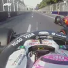 Incidentul între Hamilton și Lawson în MP al Azerbaidjanului. Foto: captură X/@F1