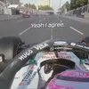 Incidentul între Hamilton și Lawson în MP al Azerbaidjanului. Foto: captură X/@F1