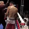 Momentul în care boxerul Arturo Torres s-a prăbușit în ring / foto: capturi video X/Oscar Mota Aldrete