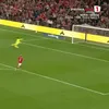 Golul lui Rasmus Hojlund și celebrarea în stilul lui Cristiano Ronaldo. Foto: captură Prima Sport