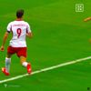 Radu Drăgușin, eliminat în meciul Polonia - România FOTO Captură video DAZN