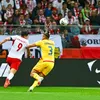 Radu Drăgușin, eliminat în meciul Polonia - România FOTO Raed Krishan/GOLAZO.ro