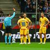 Radu Drăgușin, eliminat în meciul Polonia - România FOTO Raed Krishan/GOLAZO.ro
