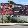 Panourile de susținere pentru Cristiano Ronaldo și mesajele la adresa lui Jorge Jesus. Foto: captură X/@AlNassrTribune