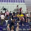 Bătaie între părinți la un meci de handbal la juniori. Foto: captură video Facebook/Adriana Beldiman