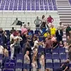 Bătaie între părinți la un meci de handbal la juniori. Foto: captură video Facebook/Adriana Beldiman