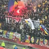 Mesajele ultrașilor la România - Suedia + imagini cu Burleanu din tribune. Foto: Raed Krishan / Iosif Popescu / GOLAZO.ro