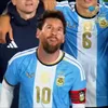 Numele sponsorului AFA, afișat pe cer la retragerea lui Messi / foto: capturi video X/KDC Global