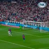 Modul cum a sărbătorit Lionel Messi golul victoriei cu Real Madrid, scor 3-2. Foto: captură X/@oficialsincerao