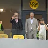 Gigi Becali, prezent la meciul FCSB - Oțelul. Foto: Raed Krishan/GOLAZO.ro
