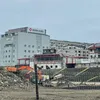 Utilajele grele au ajuns pe șantierul din Ștefan cel Mare. Foto: Facebook / Noul Stadion „Dinamo”