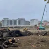 Utilajele grele au ajuns pe șantierul din Ștefan cel Mare. Foto: Facebook / Noul Stadion „Dinamo”