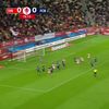 Faza penalty-ului din care Dinamo a deschis scorul cu FC Botoșani. Foto: captură Prima Sport