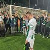 Liviu Antal, omagiat la ultimul meci pentru Zalgiris, pe teren propriu / foto: capturi video Instagram/zalgiris
