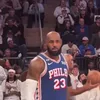LeBron James, dialog aprins cu un fan al lui New York Knicks. Foto: captură X/@big_business_