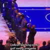 Lebron James și-a continuat încălzirea în timpul imnului SUA Foto captură VIDEO X .jpg