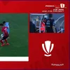 Csikszereda - FC Voluntari, gol anulat pentru henț în minutele de prelungire. Foto: captură Prima Sport