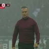Stojilkovic a deschis scorul în FCSB - Rapid. Foto: captură Prima Sport