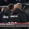 Marius Șumudică și Nuno Campos, schimb de replici la finalul meciului CFR Cluj - Dinamo 2-2, pe 25 octombrie 2026. Foto: captură Prima Sport